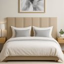 Ver imagem 2 de Cabeceira Duana Box Queen 160cm Estofada Dobrável Fixação Parede Moderna Confortável:areia