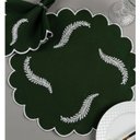 Ver imagem 1 de Jogo Americano Sousplat Mesa Posta Bordado Guardanapo 12 Peças:Arabella