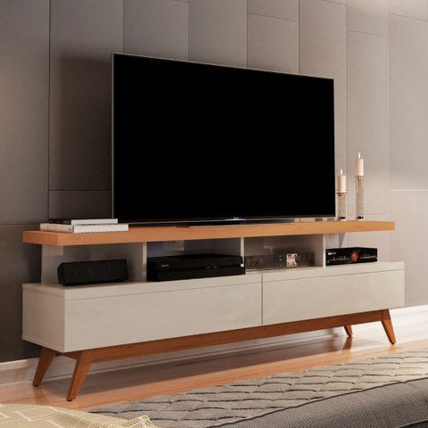 Rack Lume para TV 55 Polegadas Off White Nature