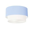 Ver imagem 1 de Plafon para Banheiro Cilíndrico Sb-3045 Cúpula Cor Azul Bebê Branco