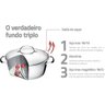 Panela Tramontina Indução Inox Fundo Triplo 20cm Allegra - 7