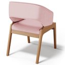 Ver imagem 6 de Kit 06 Cadeiras de Jantar e Estar Living Estofada Lince L02 Linho Rosê - Lyam Decor