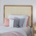 Ver imagem 2 de Cabeceira Cama Box Solteiro Painel com Telinha 90cm Moss A03 Hanover - Lyam Decor