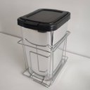 Ver imagem 2 de Lixeira Para Cozinha Suprema Corrediça Deslizante Lateral 9 litros Cromado Dimec