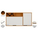 Ver imagem 7 de Cozinha Modulada Ravena 5 Peças 11 Portas com Cristaleira Poliman Móveis