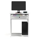 Ver imagem 5 de Mesa para Computador Prática Ej Móveis1 Gaveta Home Office Estudo:branco
