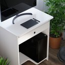 Ver imagem 2 de Mesa para Computador Prática Ej Móveis1 Gaveta Home Office Estudo:branco