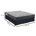 Ver imagem 3 de Cama Box Casal Bipartido138 Tecido Sintético Preto com Colchão De Espuma - D33 Ortobom ISO 100