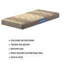 Ver imagem 2 de Colchão Solteiro Probel D28 188x88cm Espuma Antialérgica