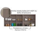 Ver imagem 7 de Cozinha Armário 6 Peças Balcão Pia sem Tampo 200 cm Unna Gris Poliman