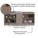Ver imagem 4 de Cozinha Armário 6 Peças Balcão Pia sem Tampo 200 cm Unna Gris Poliman