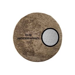 Tapete Redondo 0,80cm Quarto Sala Escritório Pelo Macio.:capuccino - 4