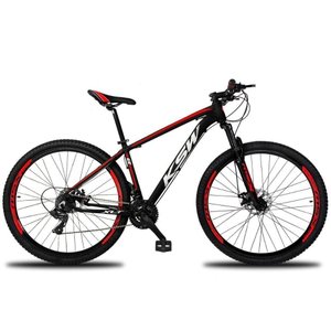 Bicicleta Aro 29 Ksw 21 Marchas Freios a Disco K7 e Suspensão