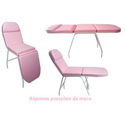 Kit Maca Estética Mocho À Gás Escada 02 Degraus e Brinde Fiscomed Kit Poltrona 3 Posições para Estét - 3