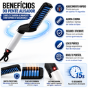 Ver imagem 3 de Pente Alisador de Cabelo e Barba Masculino Elétrico Bivolt