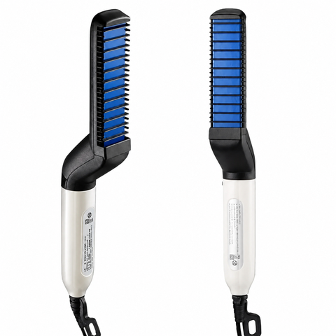 Pente Alisador de Cabelo e Barba Masculino Elétrico Bivolt