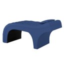 Ver imagem 3 de Maca Salão de Beleza Para Esteticista Charme e Puff Escada Estofada 190x80cm Suede - Desk Design Azu