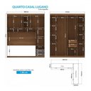 Ver imagem 4 de Guarda-roupa Casal Modulado Toledo 7 Portas 4 Gavetas Jatoba/grafite com Espelho - Pnr Móveis