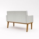 Ver imagem 3 de Sofá Namoradeira Reforçada 2 Lugares Luxo Tecido Linho Cor:Linho Bege