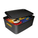 Ver imagem 4 de Caixa Organizadora São Bernardo Rattan em Plástico Preta 12,5l