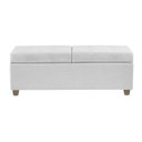 Ver imagem 3 de Canto Alemão Recamier Bau + Painel Paris 140cm Suede Branco - Clique Decor