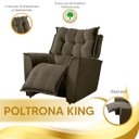 Ver imagem 7 de Poltrona do Papai Reclin?vel King Veludo - Vs Decor