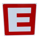 Ver imagem 1 de Placa de Sinalização Simbolo Letra e 20x20 Cm