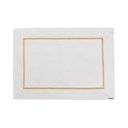 Ver imagem 1 de Lugar Americano Retângular em Poliéster Select 50x36cm Mameg Off White Dourado