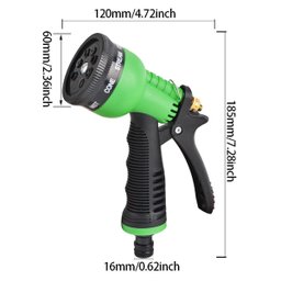 Esguicho para Mangueira com 8 Jatos com Engate Rápido - 4