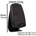 Ver imagem 2 de 3 Controle Portão Eletrônico Alarme 433,92mhz Garen Ppa Rcg com Clip de Fixação Rosa Branco Roxo