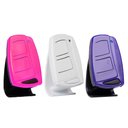 Ver imagem 1 de 3 Controle Portão Eletrônico Alarme 433,92mhz Garen Ppa Rcg com Clip de Fixação Rosa Branco Roxo