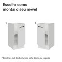 Ver imagem 4 de Balcão de Cozinha 40 cm 1 Porta (sem Tampo) Branco Agata Madesa