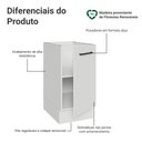 Ver imagem 3 de Balcão de Cozinha 40 cm 1 Porta (sem Tampo) Branco Agata Madesa