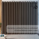 Ver imagem 5 de Cortina Blackout Tecido 3,00x2,80m Ilhos Sala Quarto Cor Tabaco Moderna Elegante