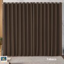 Ver imagem 1 de Cortina Blackout Tecido 3,00x2,80m Ilhos Sala Quarto Cor Tabaco Moderna Elegante