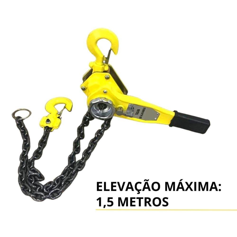 Talha de Alavanca 3 Toneladas Elevação de 1,5 Metros Importway - 8