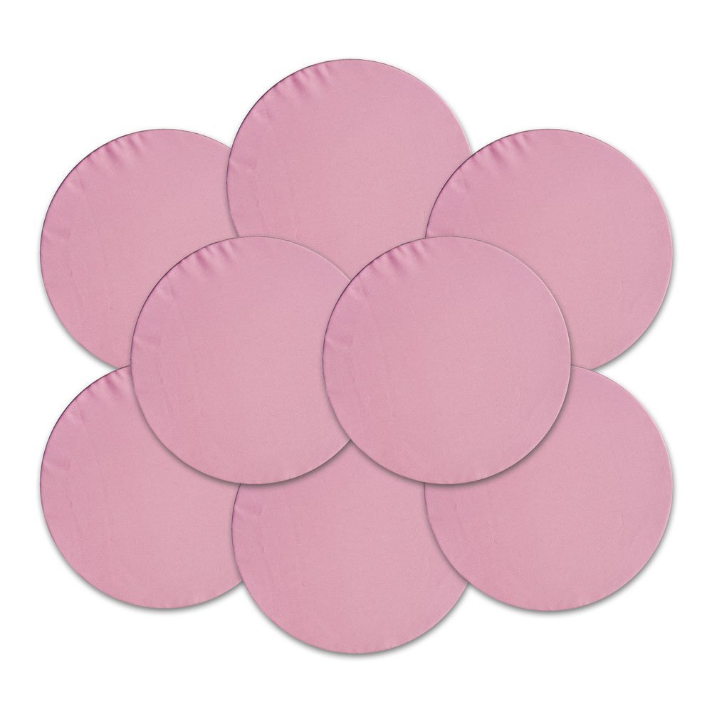 Kit 8 Peças Capa Sousplat Tecido Oxford Liso Rosê para Mesa Posta - 2