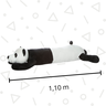 Travesseiro de Corpo Xuxão Pelúcia Satin Panda 1,10 M Conforto Extra para Dormir - 3