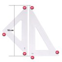 Ver imagem 3 de Conj-esquadros-acrilicos-45-+-60-desenho-tecnico-15-cm Sb