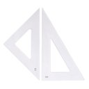 Ver imagem 1 de Conj-esquadros-acrilicos-45-+-60-desenho-tecnico-15-cm Sb