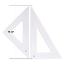Ver imagem 2 de Conj-esquadros-acrilicos-45-+-60-desenho-tecnico-15-cm Sb