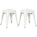 Ver imagem 1 de KIT - 2 x banquetas baixas Iron Tolix - 45 cm - Branco