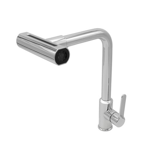 Torneira Pia Cozinha Bancada 4 Jatos Bica Giratória Premium Cromado