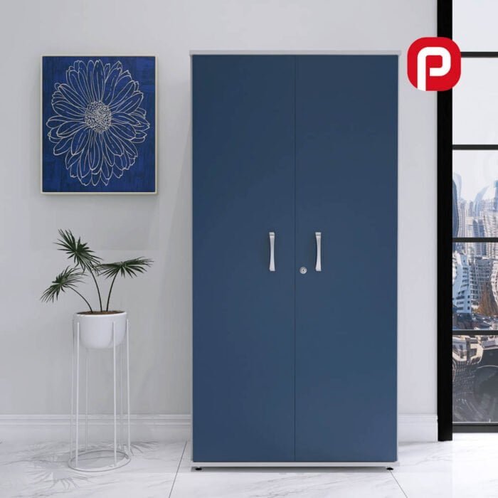 Armario Alto 02 Portas Maxxi Pandin 1,60 M Azul e Cinza - 3