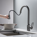 Ver imagem 5 de Torneira Misturador Gourmet Cozinha Grafite Bica Extensível HB-M1302ZF Harmony Misturador Cozinha M1