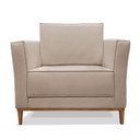 Ver imagem 5 de Poltrona Barão Linho Rustico Areia - Lucadi Home