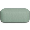 Ver imagem 1 de Puff Decorativo Orgânico para Living Quarto 100cm Doha W01 Linho Verde Menta - Lyam Decor