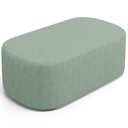 Ver imagem 5 de Puff Decorativo Orgânico para Living Quarto 100cm Doha W01 Linho Verde Menta - Lyam Decor