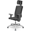 Ver imagem 3 de Cadeira Brizza Tela 3d Backplax Apoio Aluminio - Sintético Preto