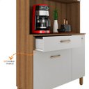 Ver imagem 3 de Cozinha Completa Modulada 910 Mm Darcy Branco com Ripado